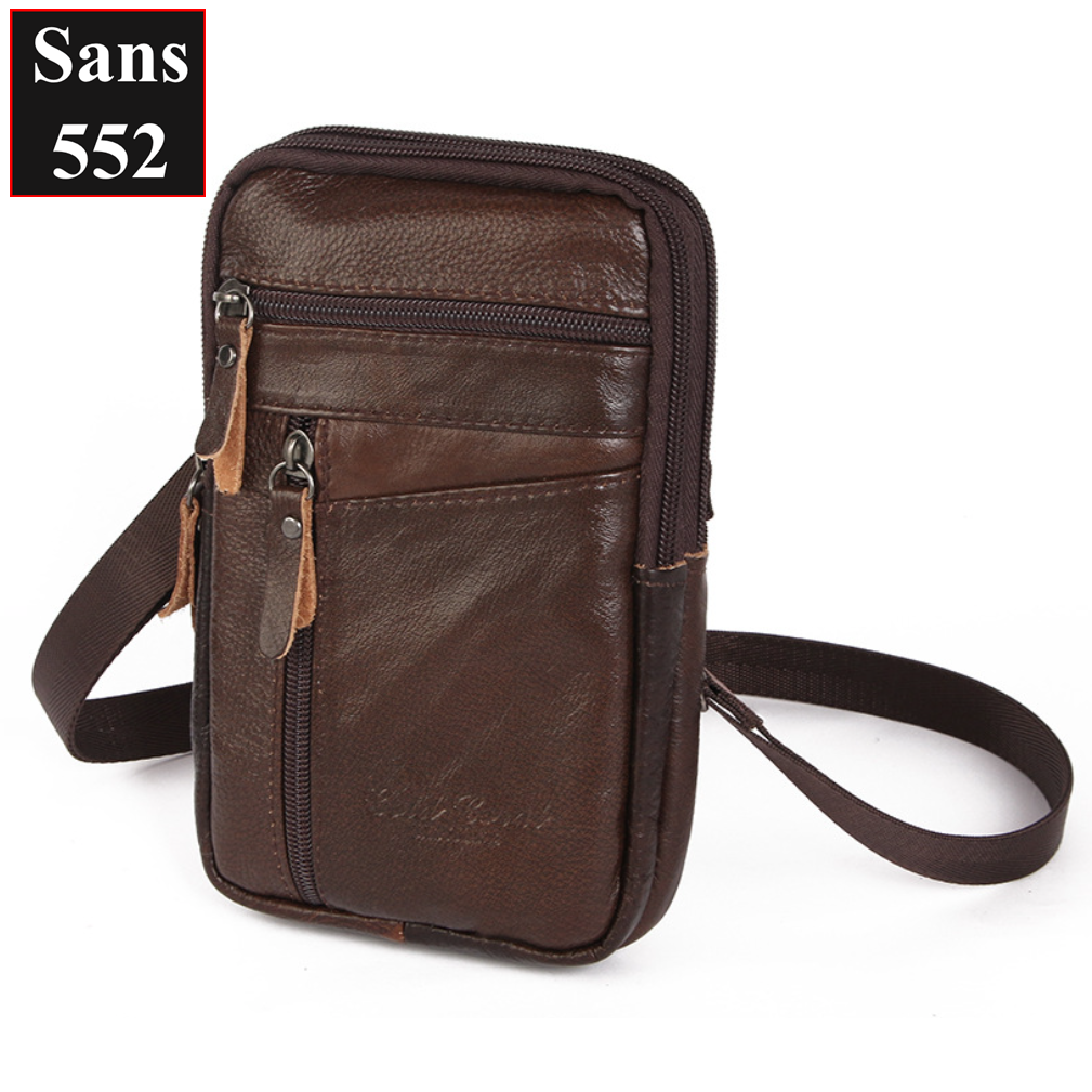 Túi đeo trước ngực bụng Sans552 bán hàng đựng tiền điện thoại dã ngoại chéo mini nhỏ gọn chống nước nam nữ unisex