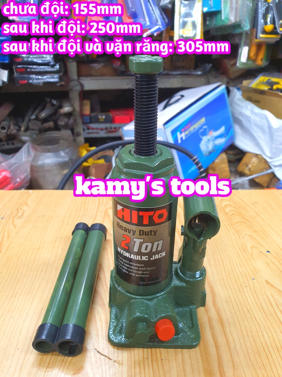 KÍCH CON ĐỘI THỦY LỰC 2 TẤN (CON ĐỘI THỦY LỰC, KÍCH THỦY LỰC)