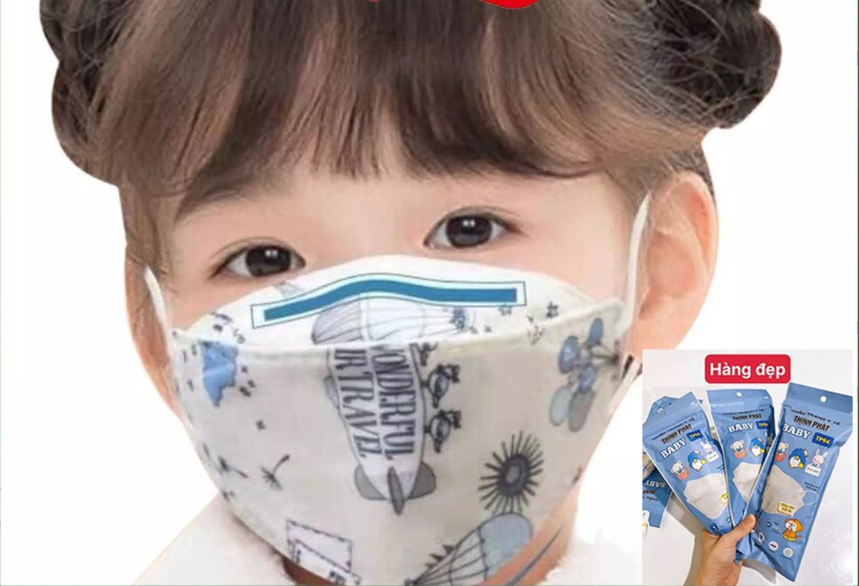 (sunashop)_Khẩu Trang Trẻ Em 4D - Thịnh Phát
