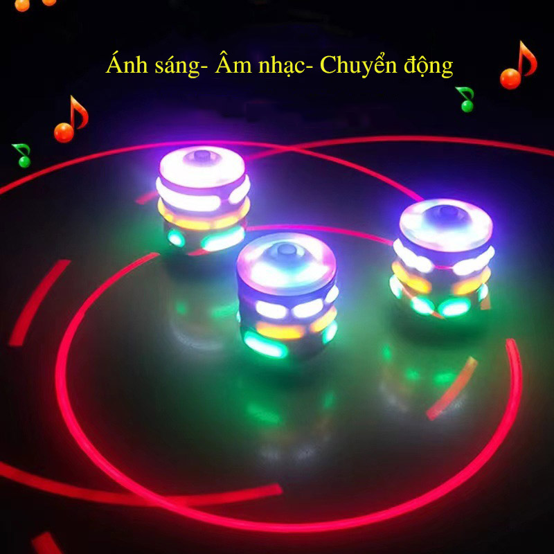 [CHO BÉ] ĐỒ CHƠI CON QUAY CÓ ĐÈN PHÁT NHẠC