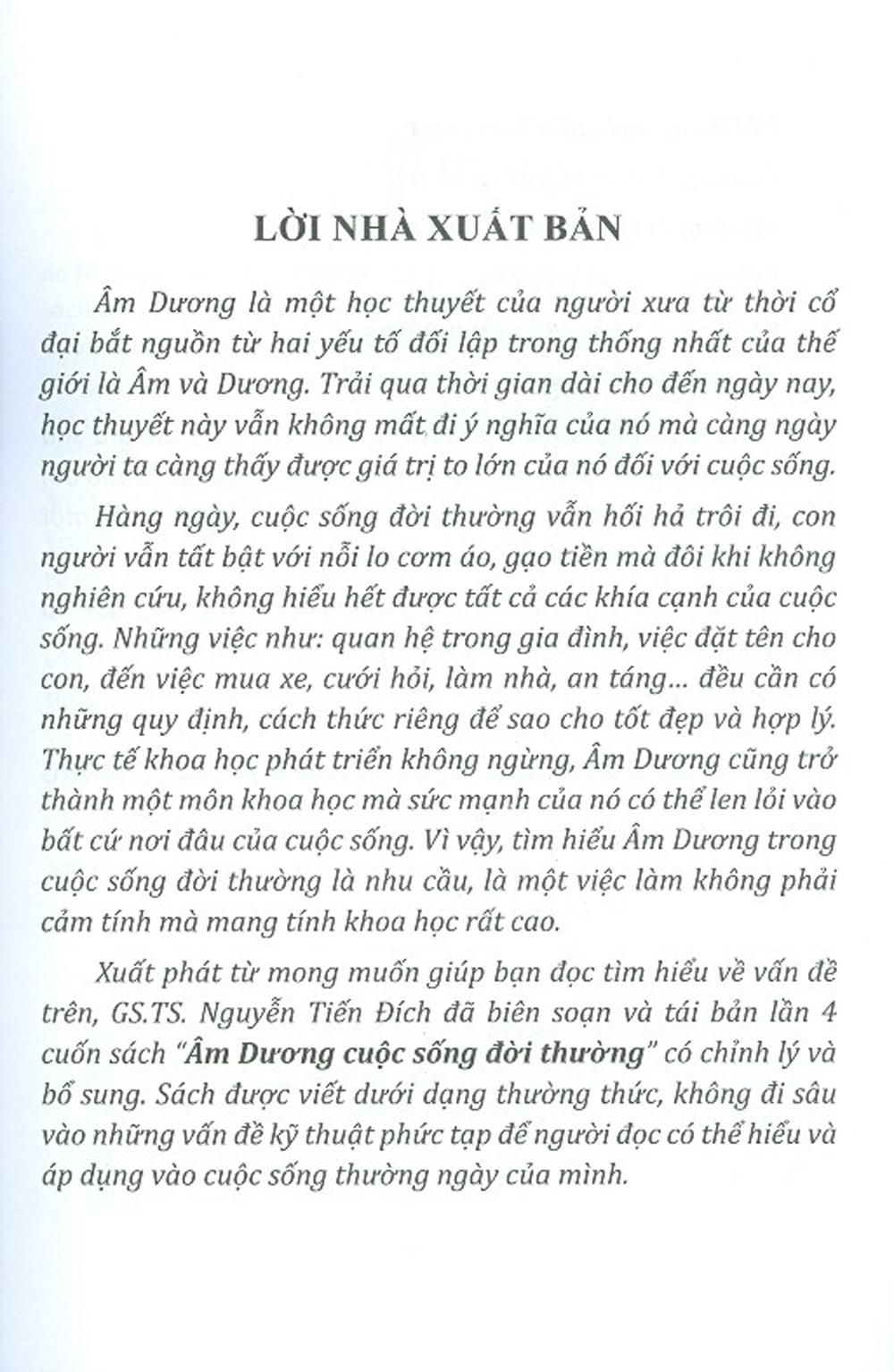 Âm Dương Cuộc Sống Đời Thường