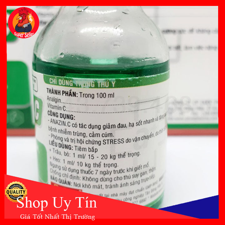 Anagin C 100ml-Chích Gà Hạ Sốt-Giảm Đau
