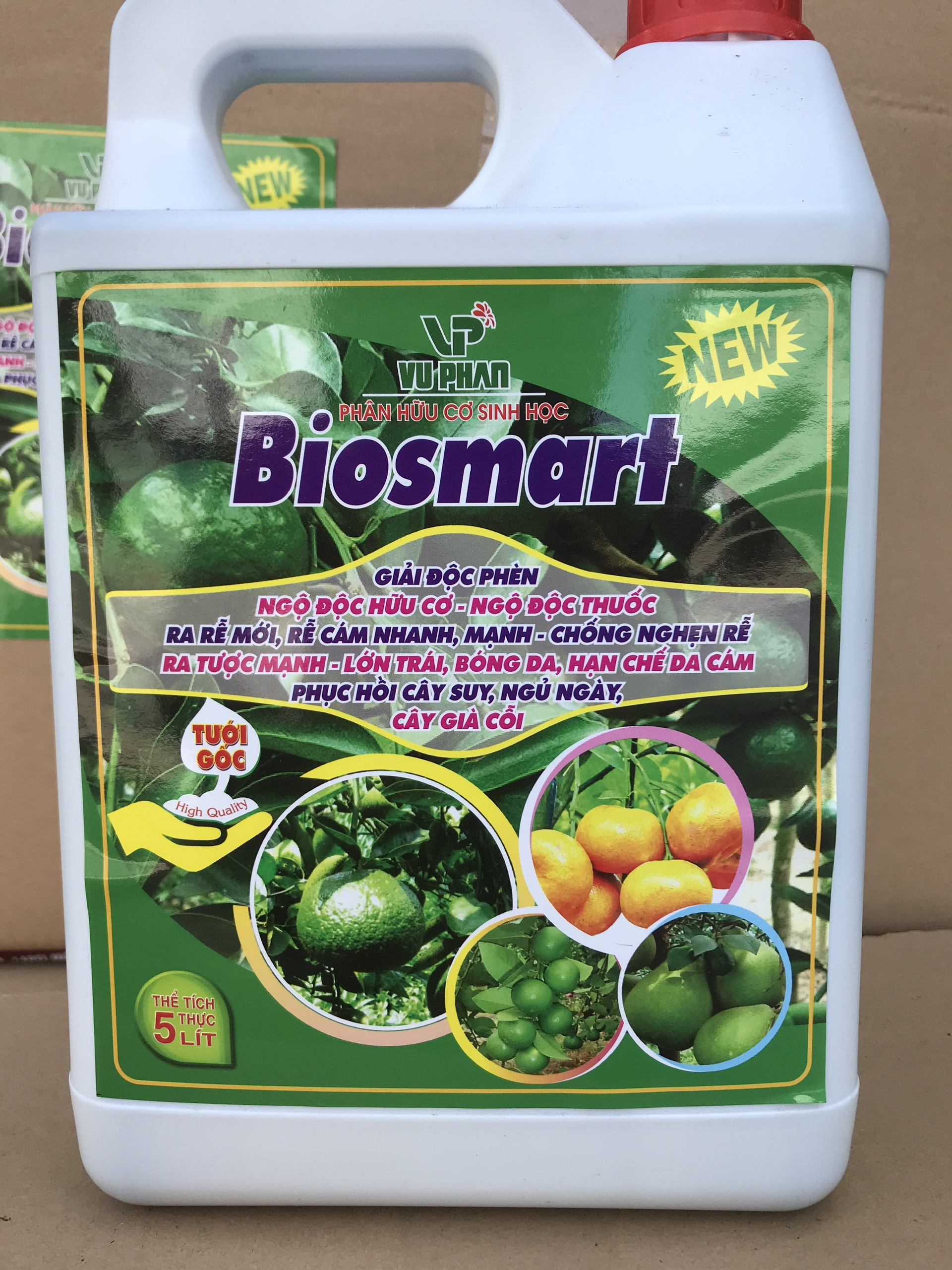 Phân hữu cơ tưới gốc giải độc phèn Tăng pH đất can 5 lít