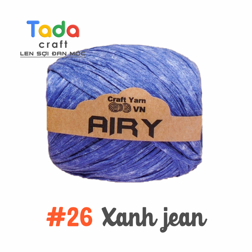 Sợi cọ giấy Airy móc túi mũ cuộn 45g dài 100 mét