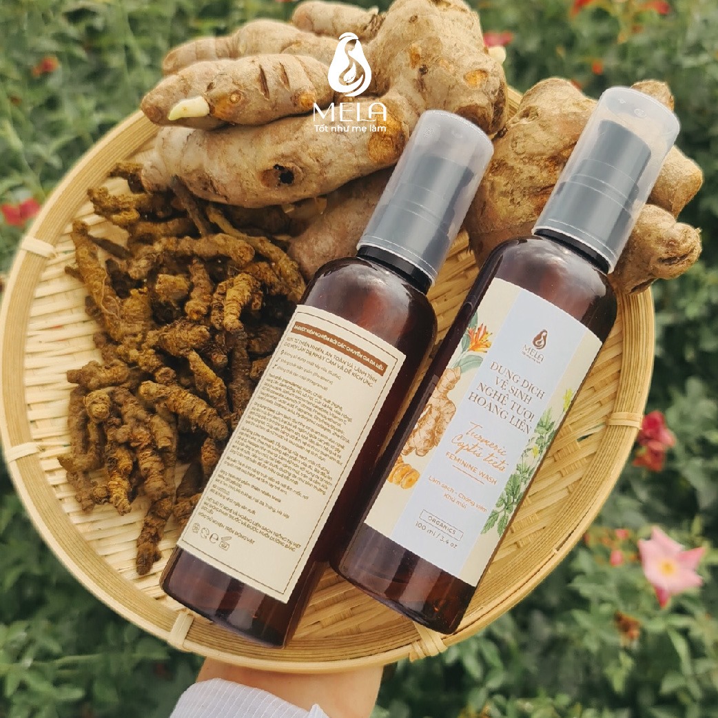 Dung dịch vệ sinh phụ nữ Nghệ Hoàng Liên - Mela 100ml