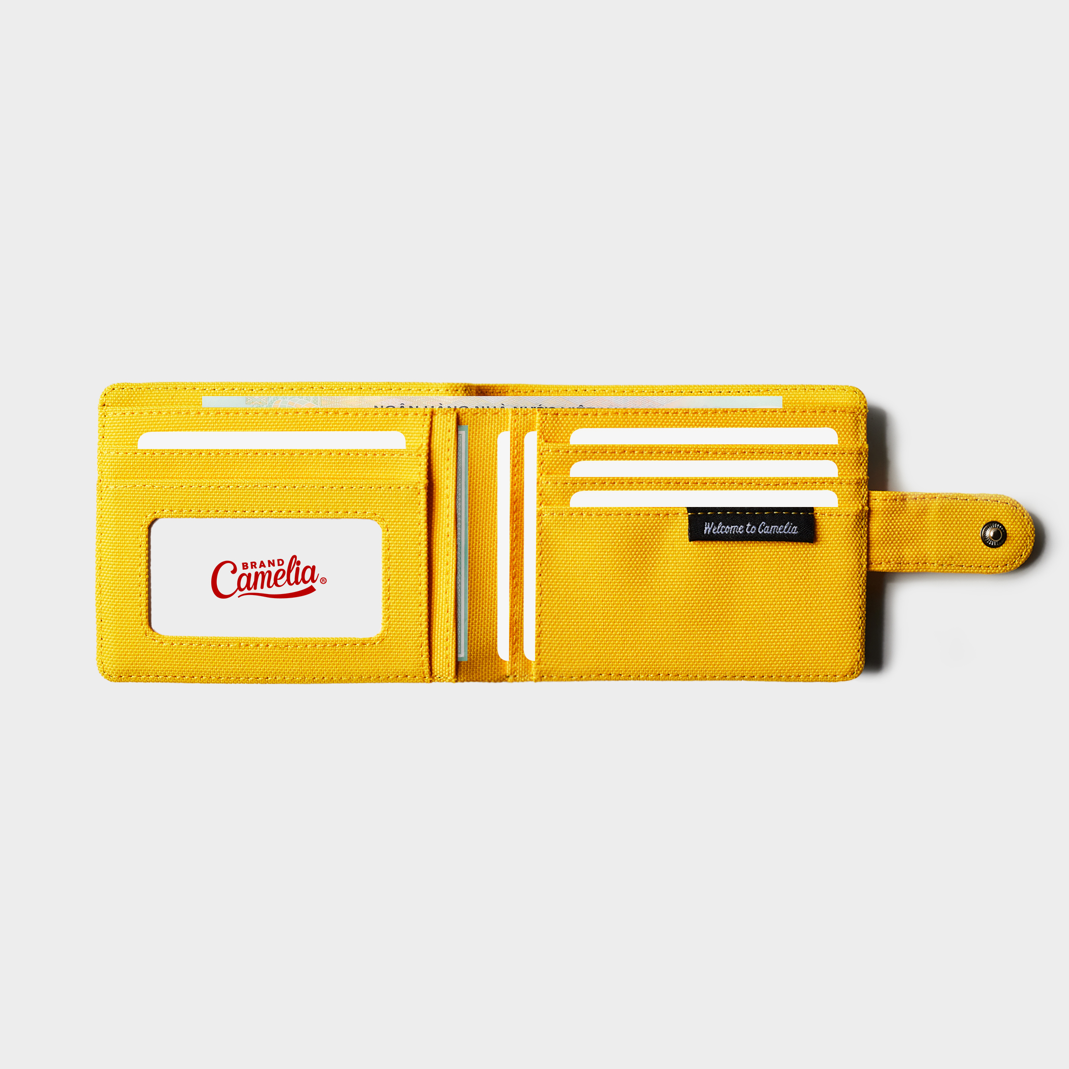 Ví vải CAMELIA BRAND® Button Wallet Ngang