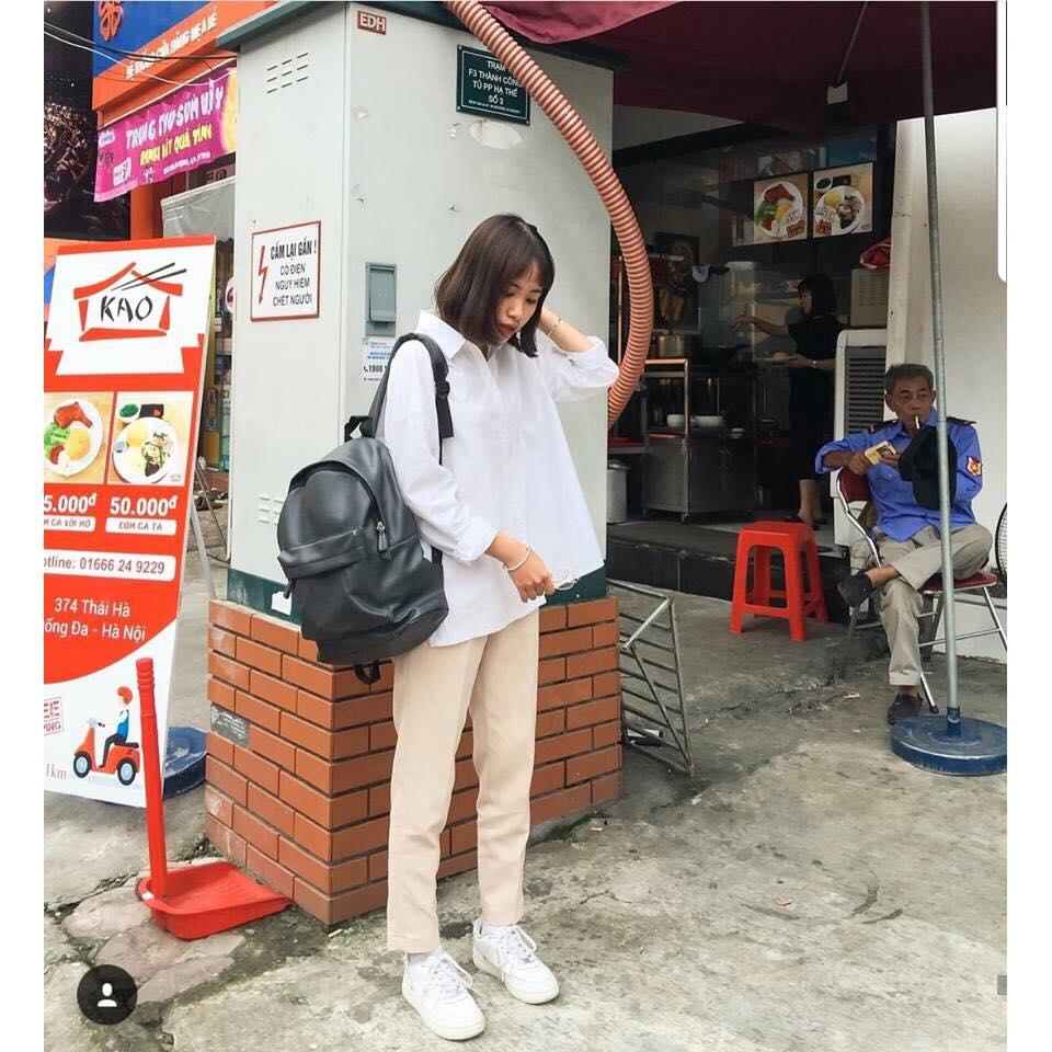 [HCM]VIDEO THẬT - quần ống xuông basic pants chất liệu kaki ( hình thật cuối )
