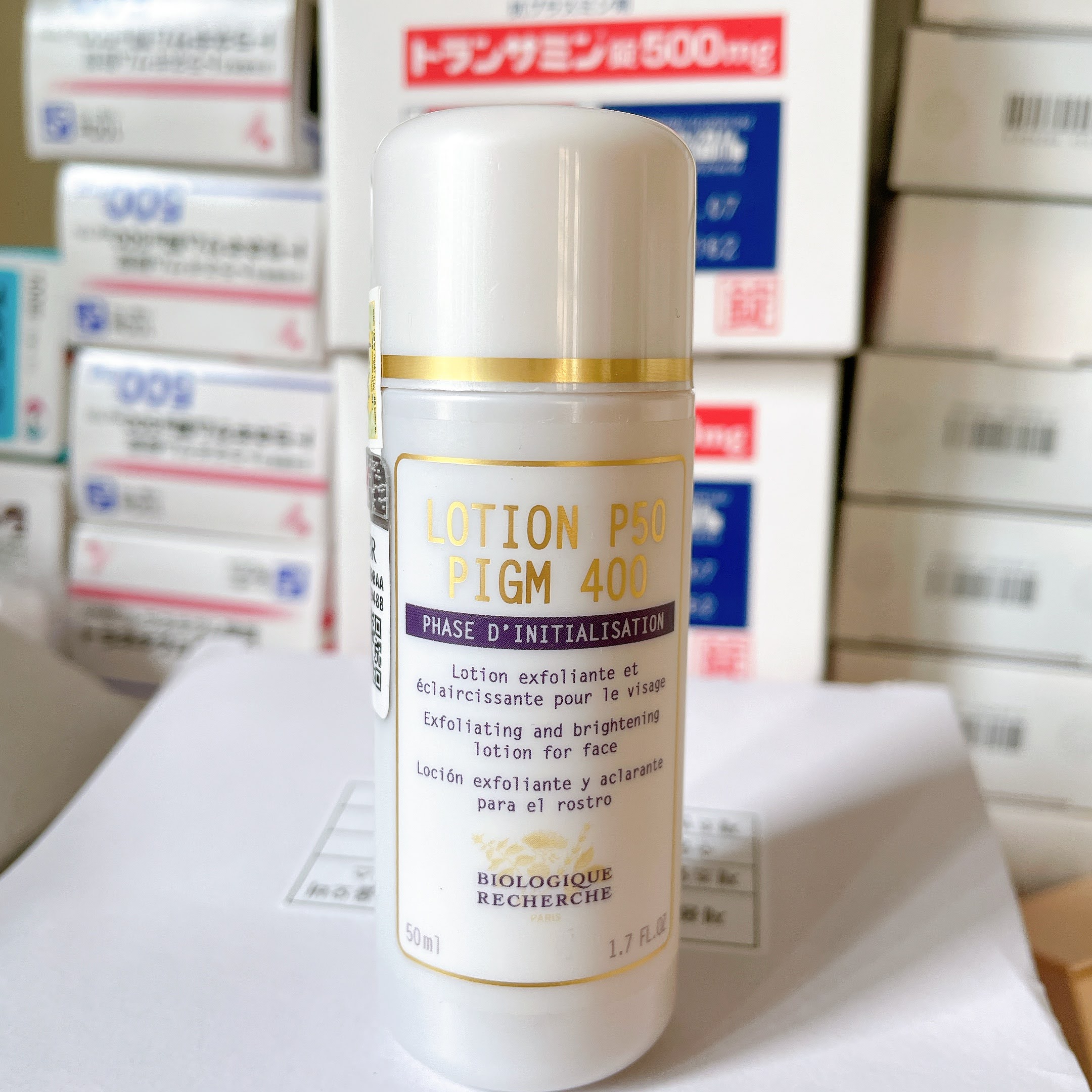 Lotion p50 pigm 400 -- dung dịch cân bằng tái tạo da sạm, nám, tàn nhang 50ml
