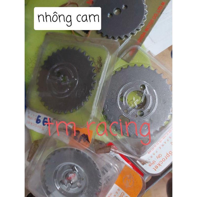 Nhông đĩa cam các loại dream wave 3 lỗ 2 lỗ bánh răng sắt