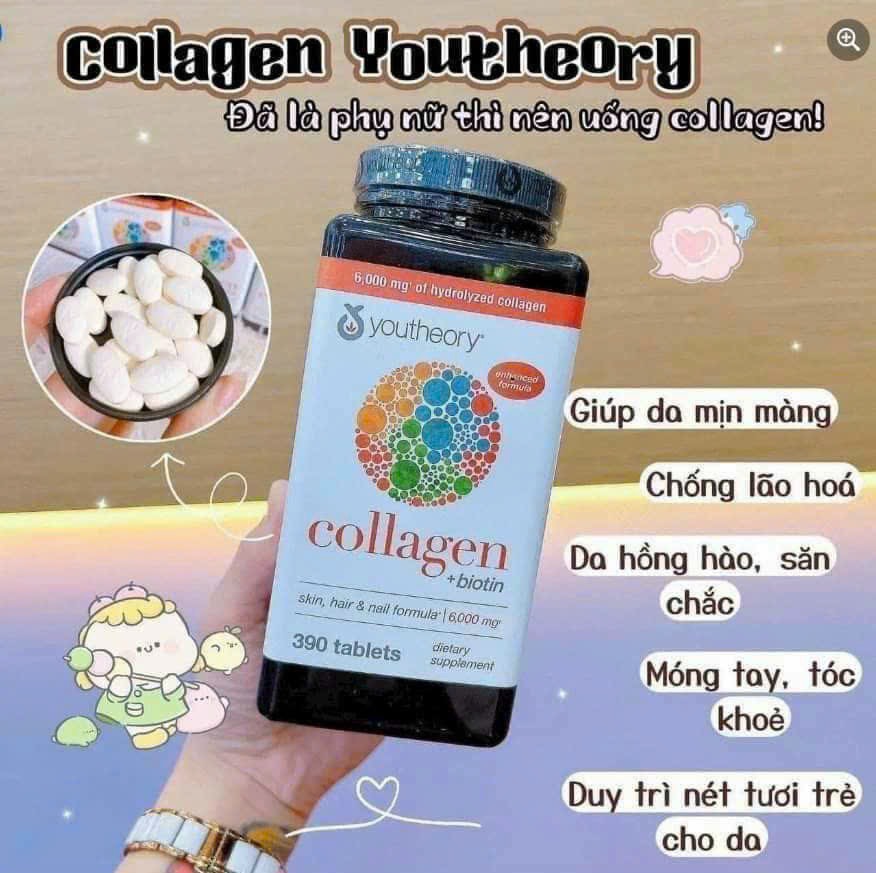 Collagen Youtheory Mỹ 390v