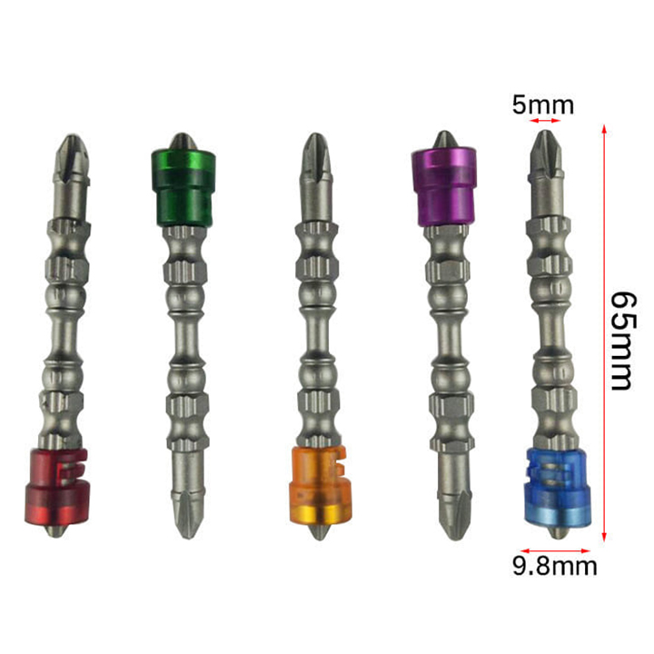 [HCM]Bộ 5 mũi bắt vít bake 2 đầu - Đầu bắt vít 4 cạnh PH2 lực hút lớn