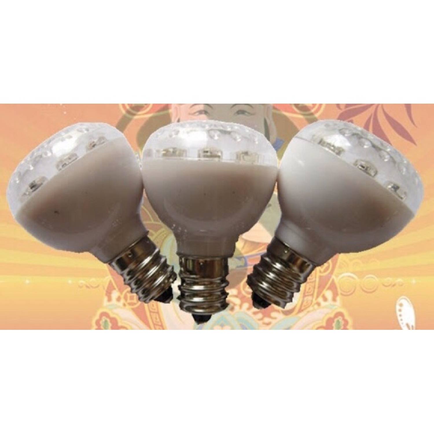 Bóng đèn LED bàn thờ đủ màu, có chớp (vỉ 2 bóng)