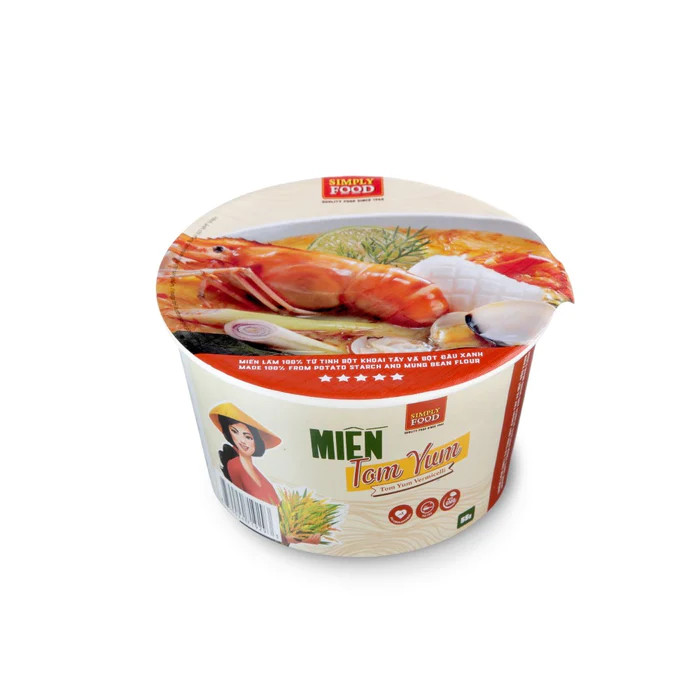 Miến Tom Yum Ăn Liền (9 tô/ thùng) - Tom Yum Vermicelli ( 9 bowls per Box)