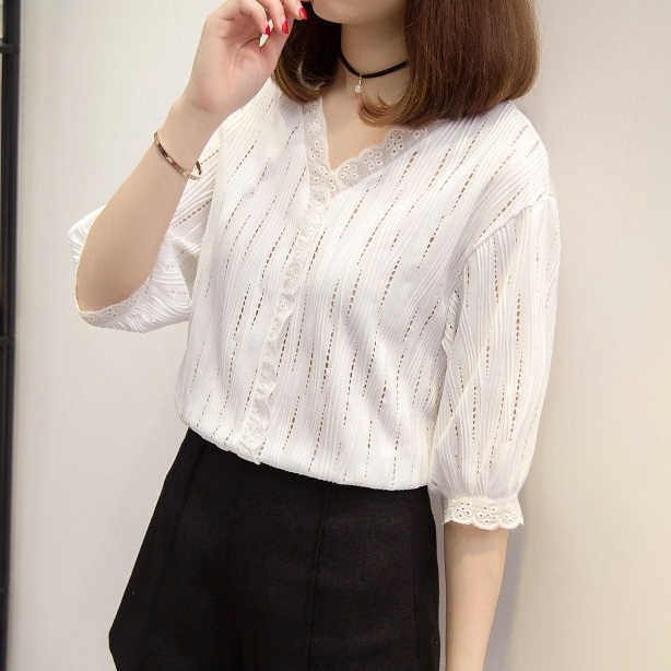 Áo Sơ mi nữ tay lỡ xinh xắn