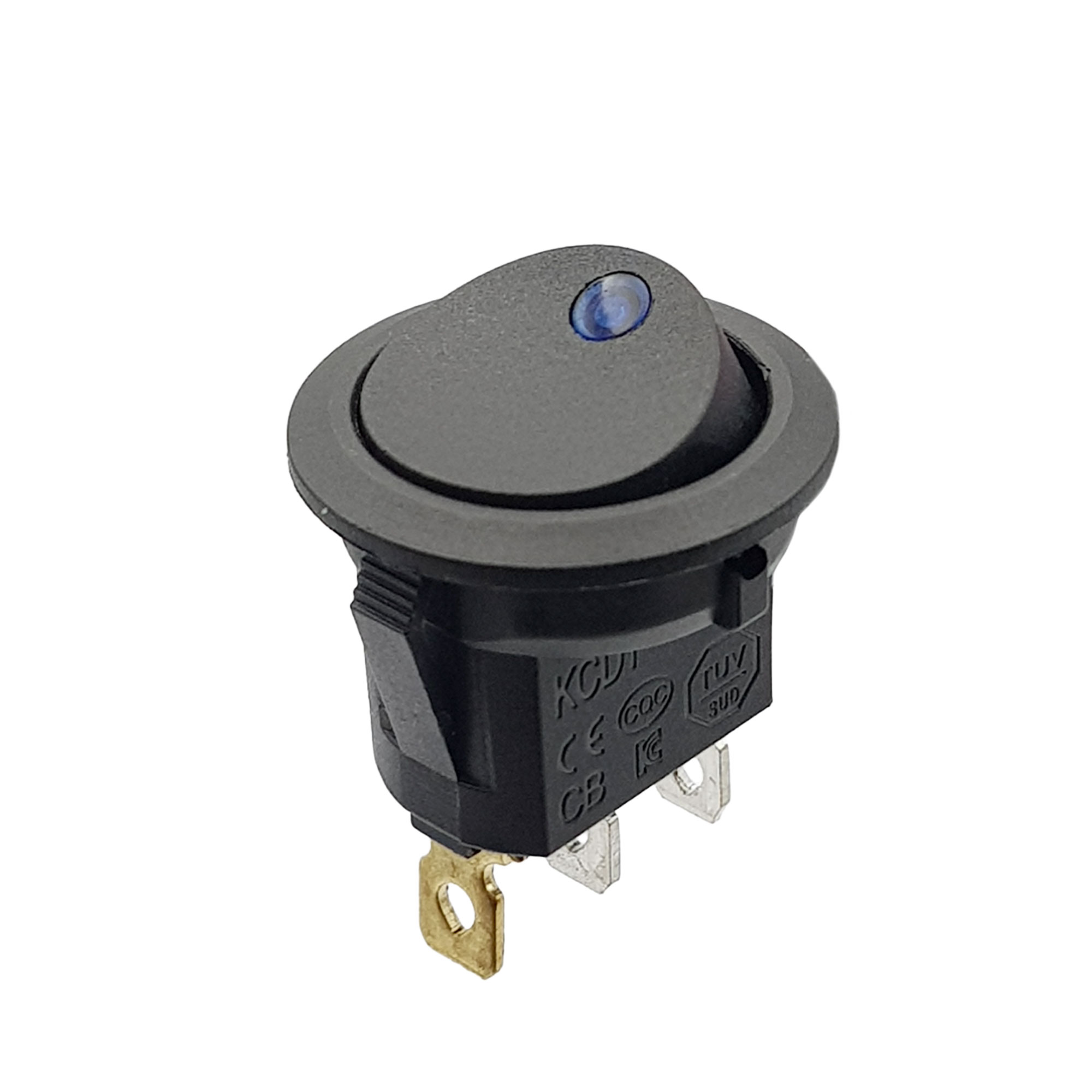 Công tắc bập bênh tròn có đèn KCD1