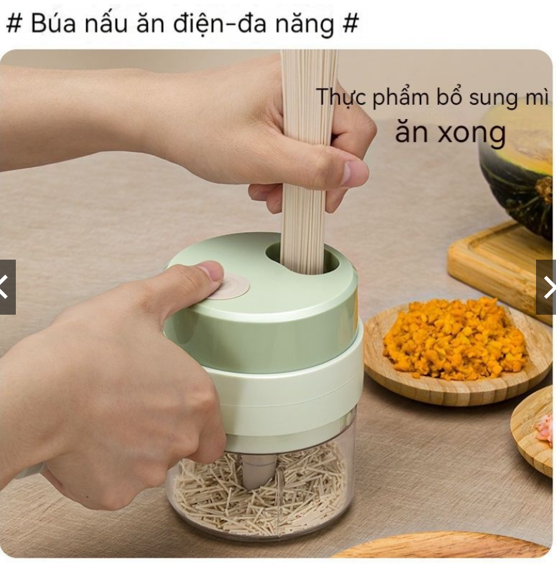 Máy thái rau củ quả, xay tôm thịt tỏi đa năng
