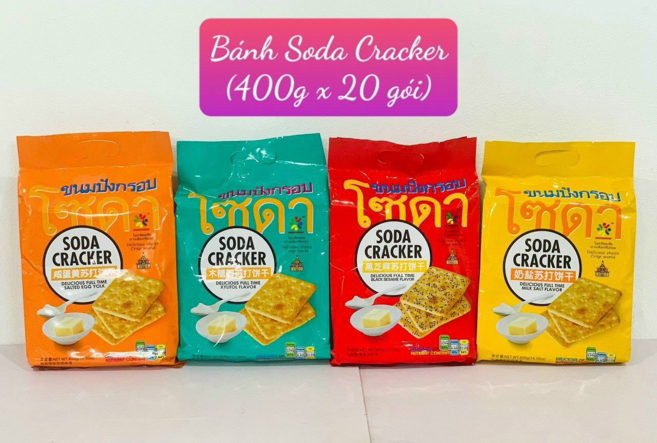 Bánh SODA CRACKER Thái Lan 50k/ gói 400gr