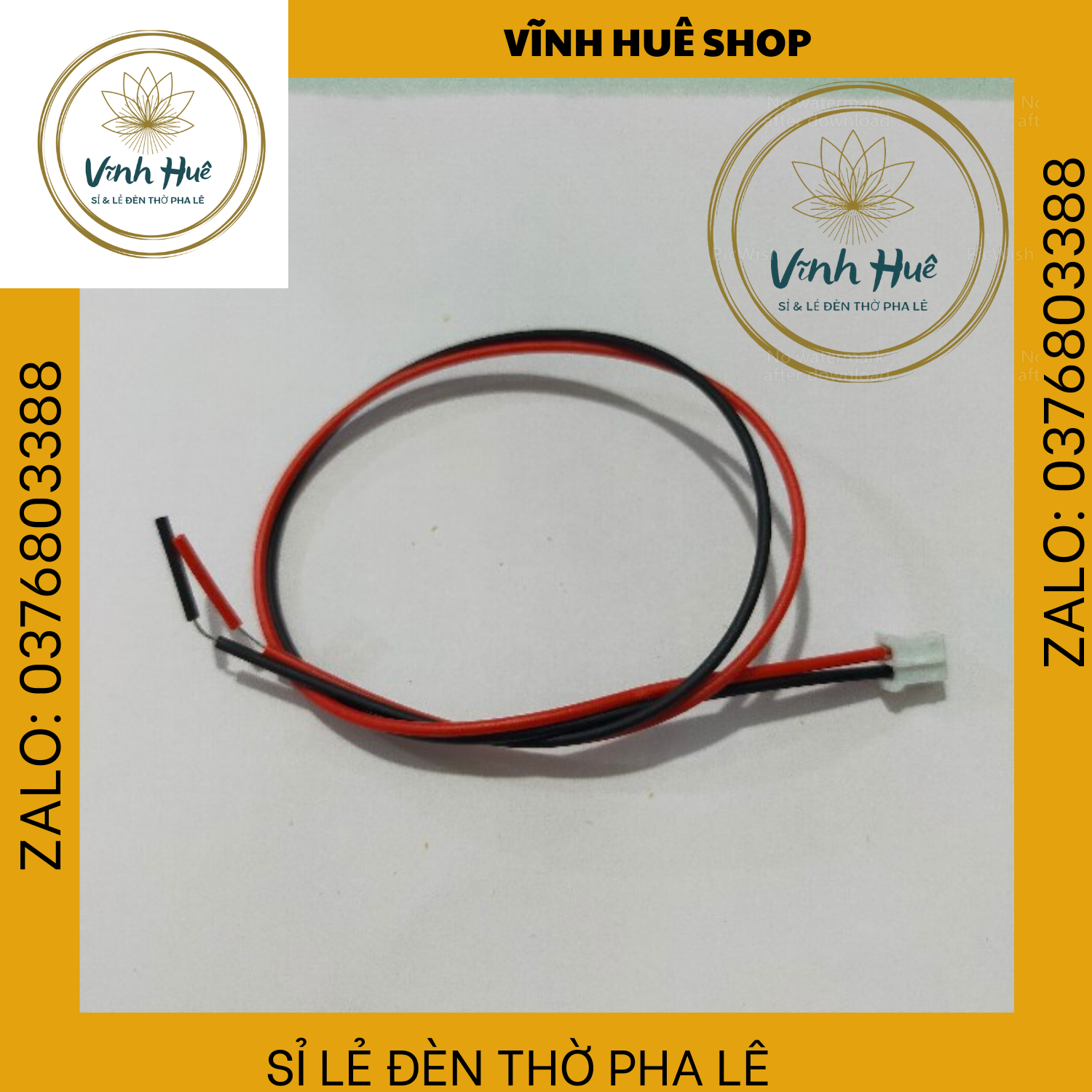 MẠCH LED 6 BÓNG MÀU VÀNG + DÂY GHIM