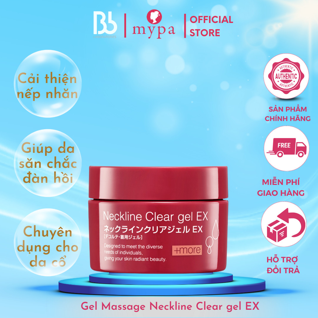 NỘI ĐỊA NHẬT - Kem dưỡng massage da vùng cổ Neckline Clear gel EX giúp Cải thiện nếp nhăn, da săn chắc đàn hồi, chống lão hóa - phân phối chính hãng bởi Mypa