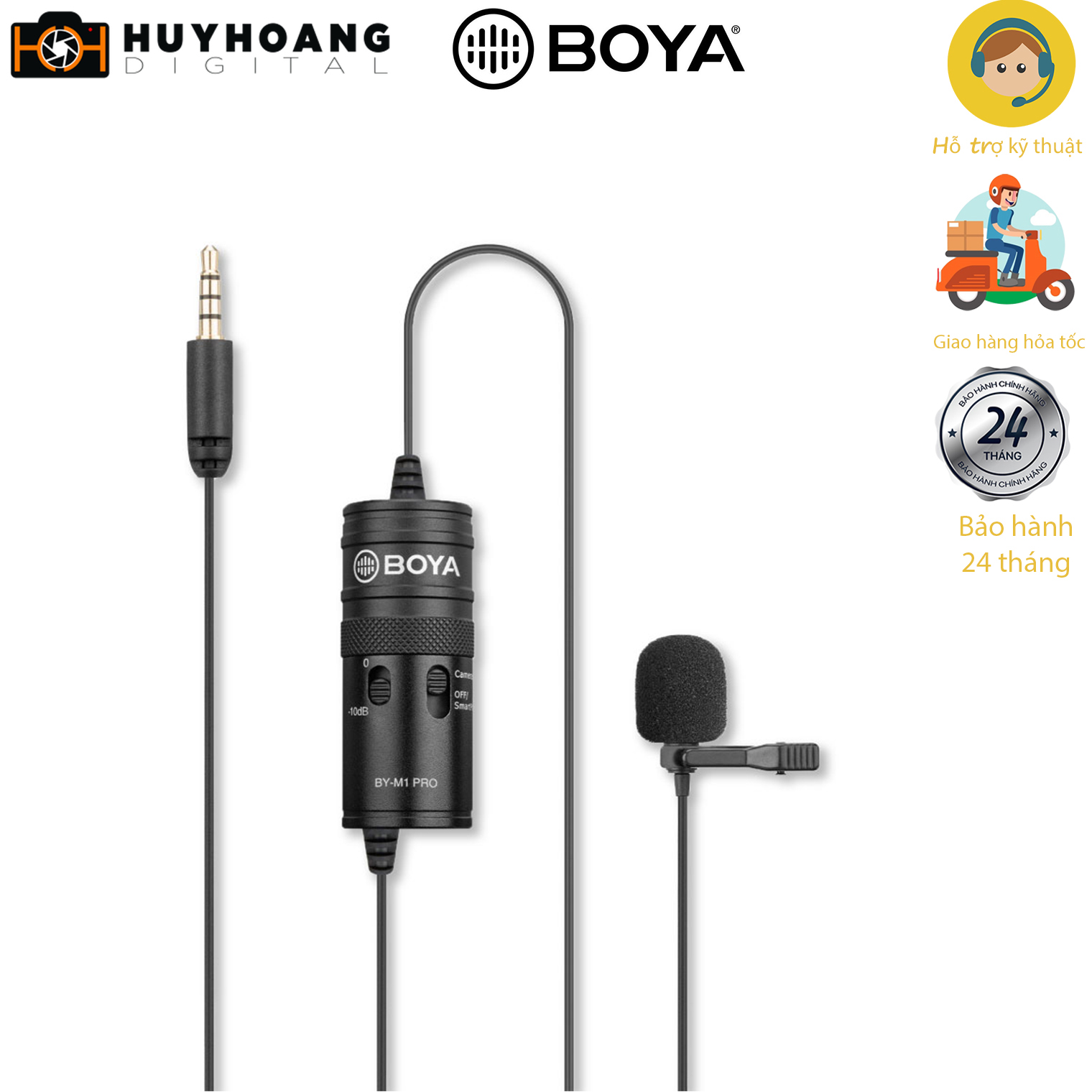Micro ghi âm cài áo BOYA BY-M1 Pro