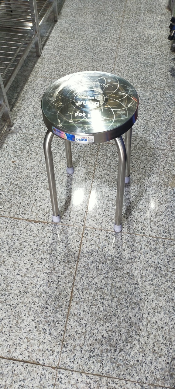 Ghế đẩu inox 304 QUI PHÚC cao cấp