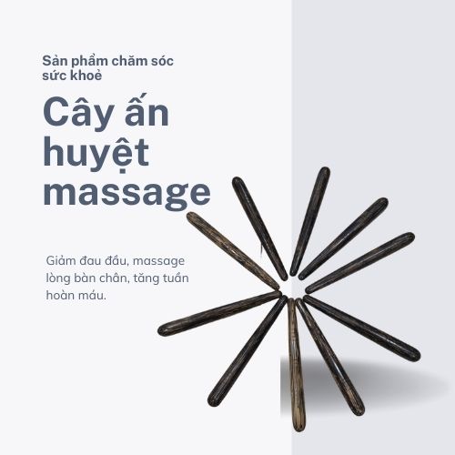 [HCM]Cây ấn huyệt massage bằng gỗ