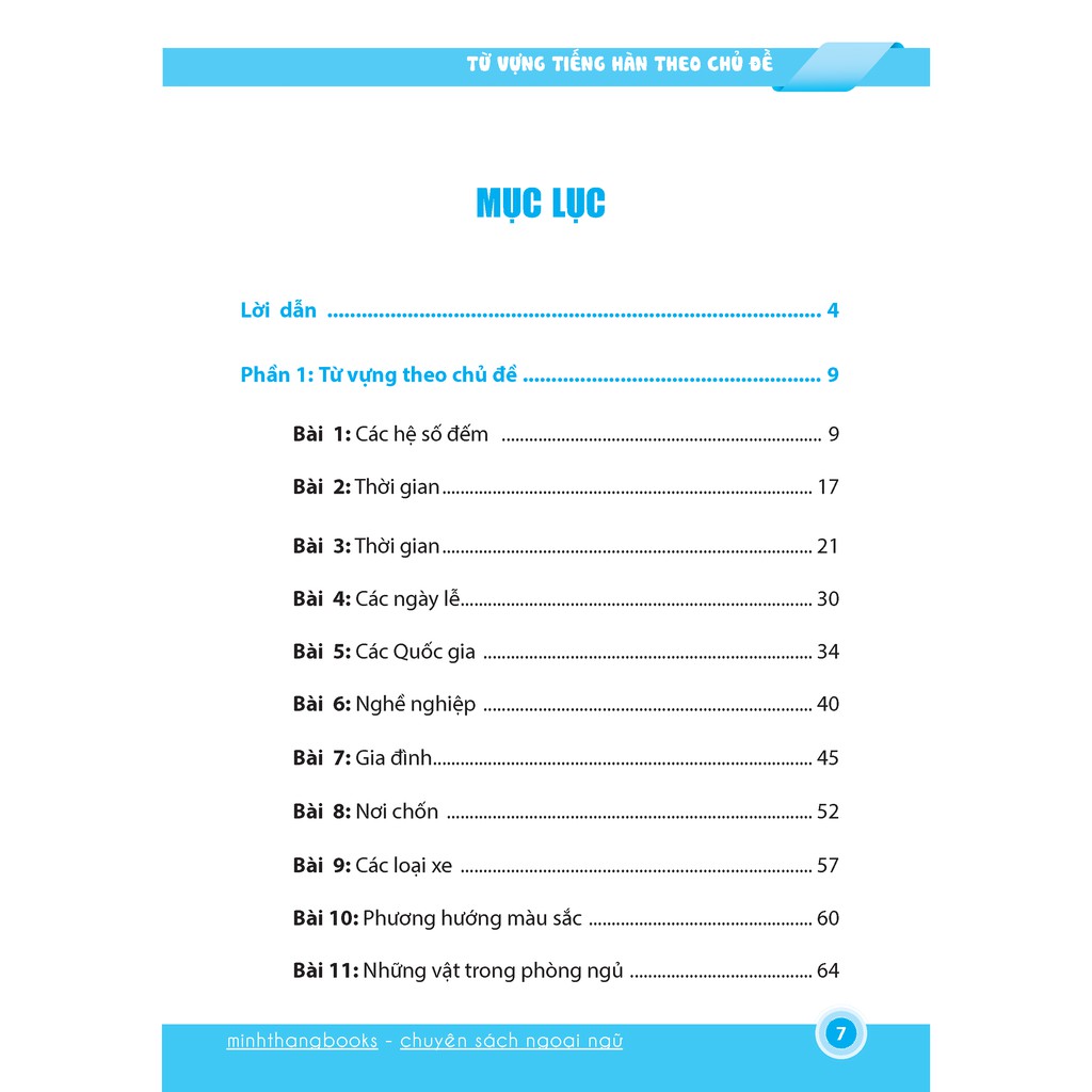 Sách - Từ Vựng Tiếng Hàn Theo Chủ Đề (Kèm Cd)