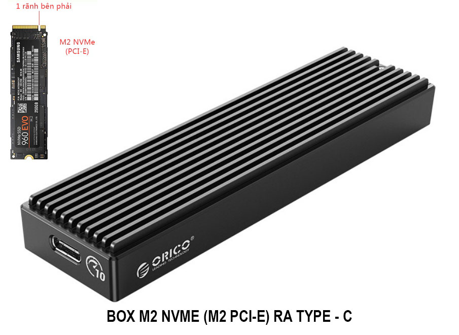 Box ổ cứng SSD M2 Orico M2 NGFF - ORICO M2 NVME (PCI-E)