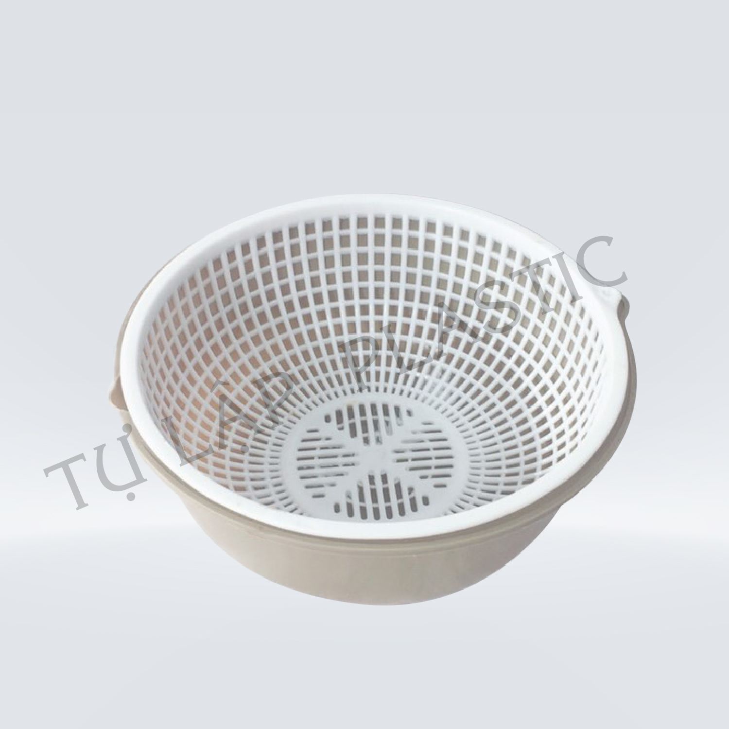 Rổ thau nhựa Tl330-16cm, Nhựa dày dặn, chất  liệu an toàn với người sử dụng