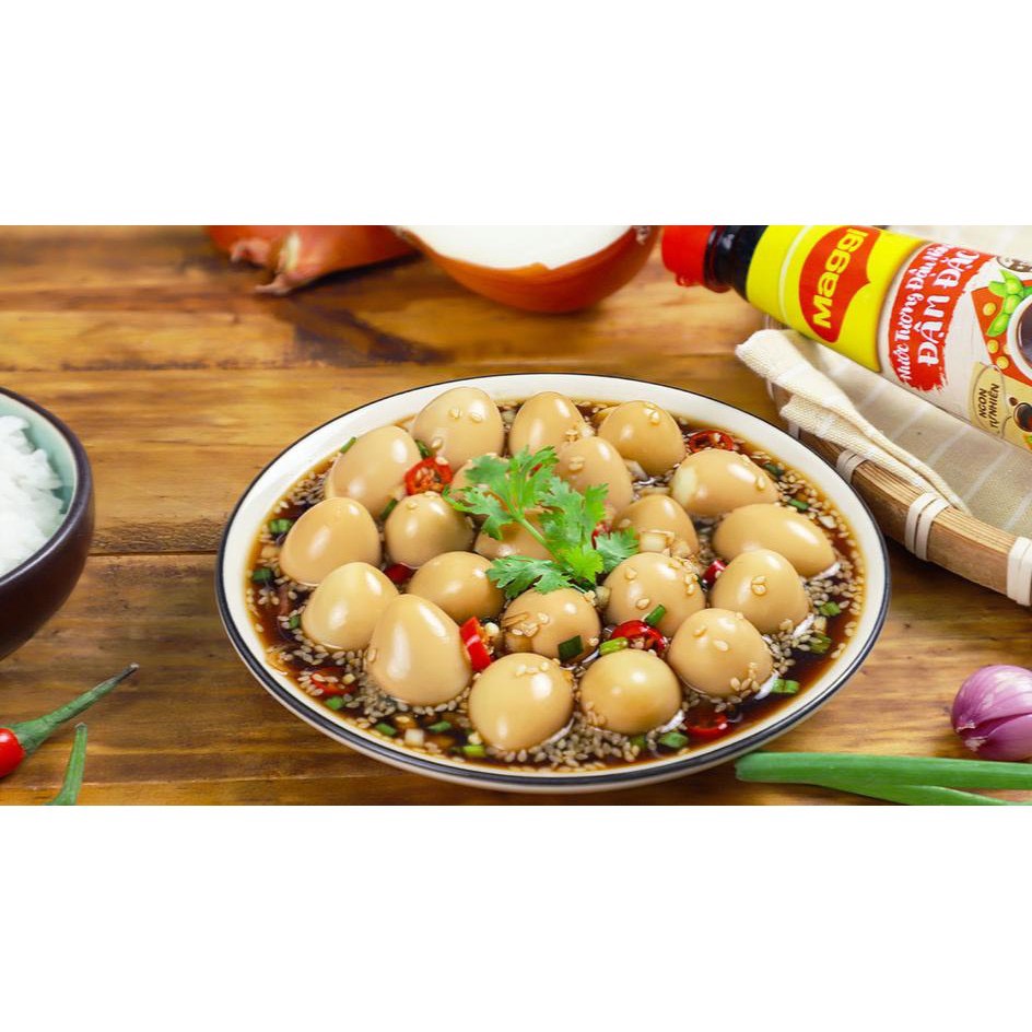 Trứng cút muối xì dầu cay dongdong sét 5 gói tiện dụng