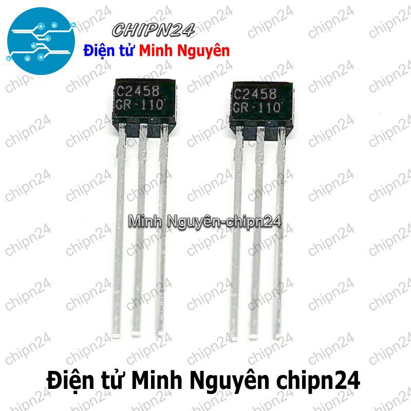[3 con] (KT1) Transistor C2458 TO-92S NPN 150mA 50V (80MHz 200mW 2SC2458 2458) - HH006133