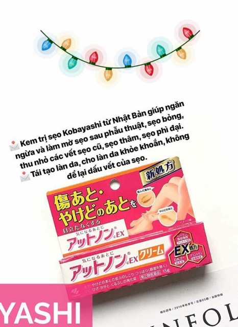 Kem mờ sẹo Kobayashi Nội địa Nhật 15g