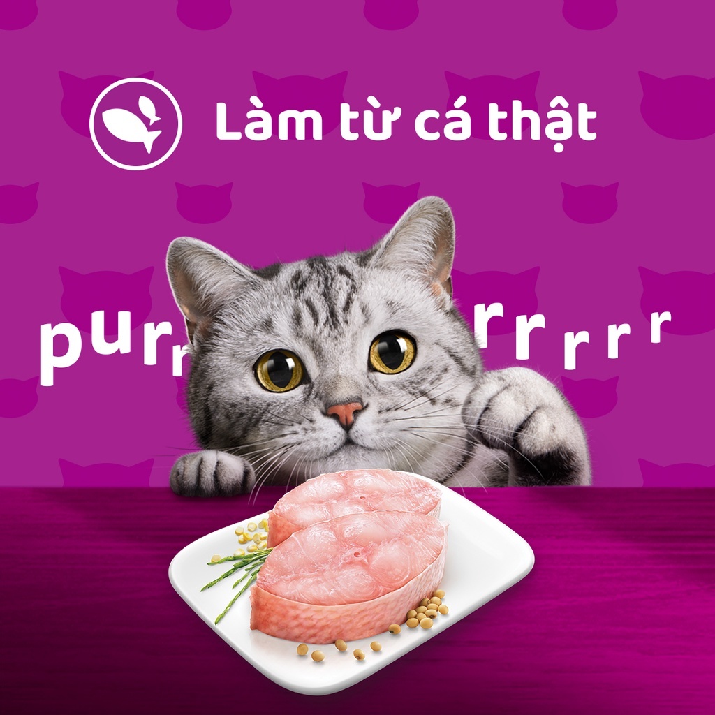 WHISKAS® Pate mèo con vị cá thu túi 80g