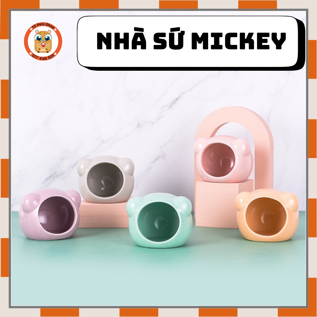 Nhà sứ mickey dành cho mọi loại hamster