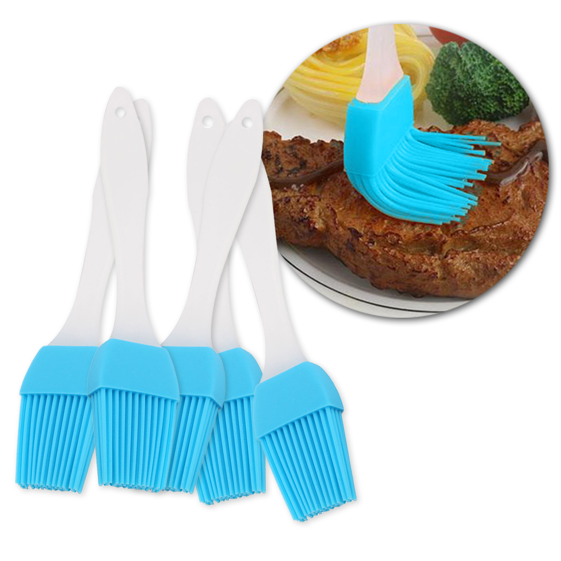 Cọ Chổi Quét Silicone Làm Bếp Nướng Bánh Phết Thịt Nướng BBQ Gia Vị Đắp Mặt Nạ