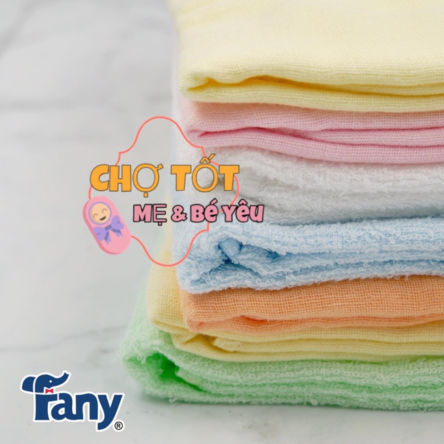 Khăn tắm bé, khăn quấn bé 2 mặt siêu mềm fany