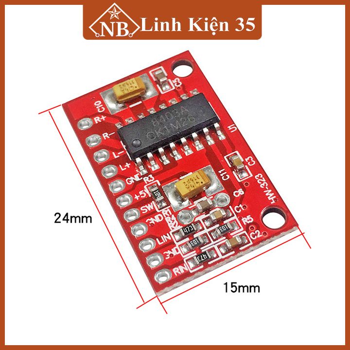 Mạch khuếch đại âm thanh PAM8403 2X3W 5V (tuỳ chọn có Volume/không Volume)