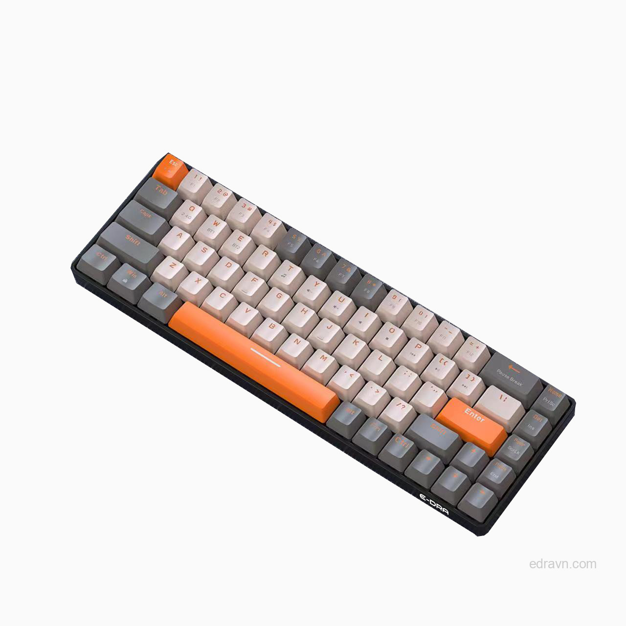 Bàn phím cơ không dây Gaming E-Dra EK368L Dual Mode Layout 68 phím - Hàng chính hãng