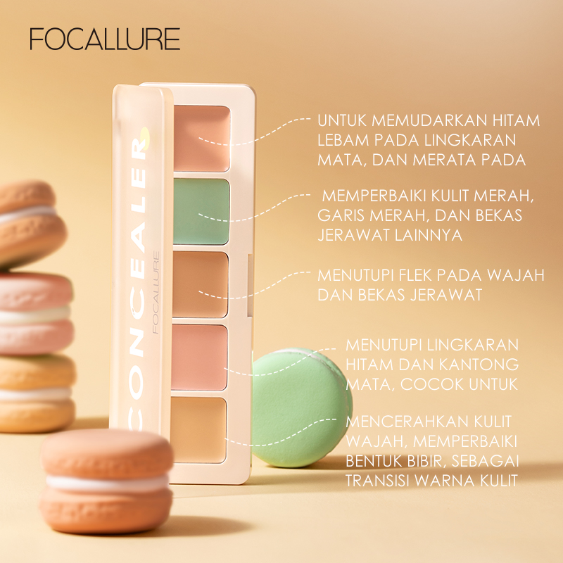 FOCALLURE Kem che khuyết điểm độ che phủ cao