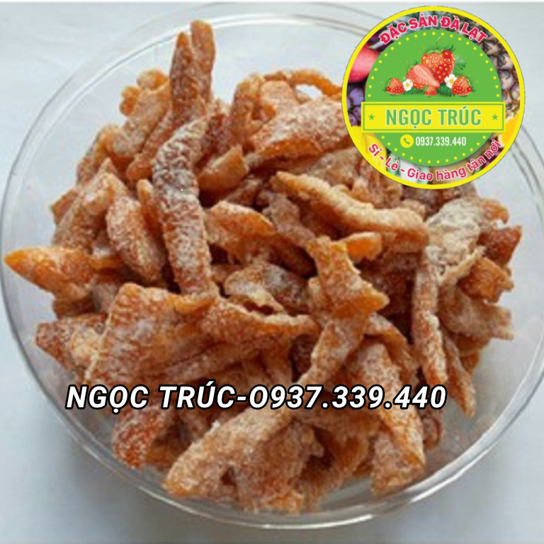 [HCM]MỨT QUẤT TRẦN BÌ ĐÀ LẠT 250G