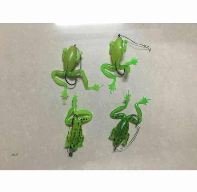 Combo 4 mồi câu cá lóc - trên có lưỡi