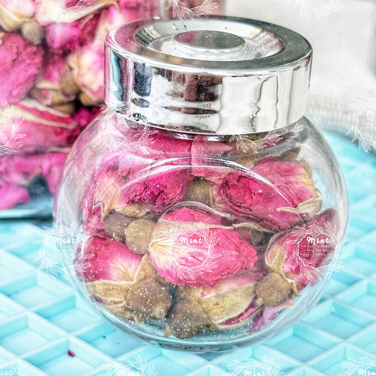 Nụ Hồng Đà Lạt (Trà Nụ Hồng Sấy Lạnh - Hoa Hồng Sấy) Túi 500Gram