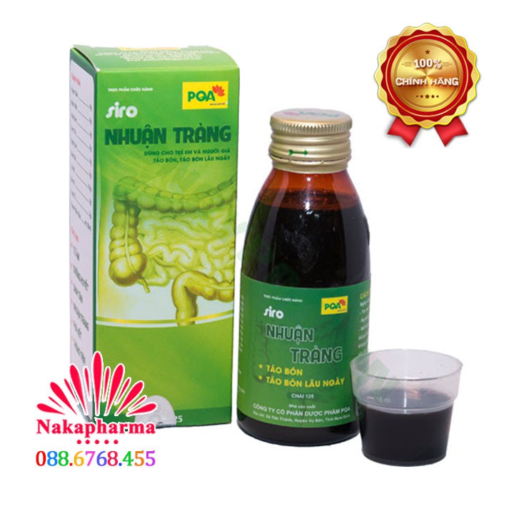 ✅ Siro PQA Nhuận Tràng – Hỗ trợ giảm táo bón, kiết lị, giúp tăng cường tiêu hóa, bài tiết chất thải, tăng cường tiêu hoá