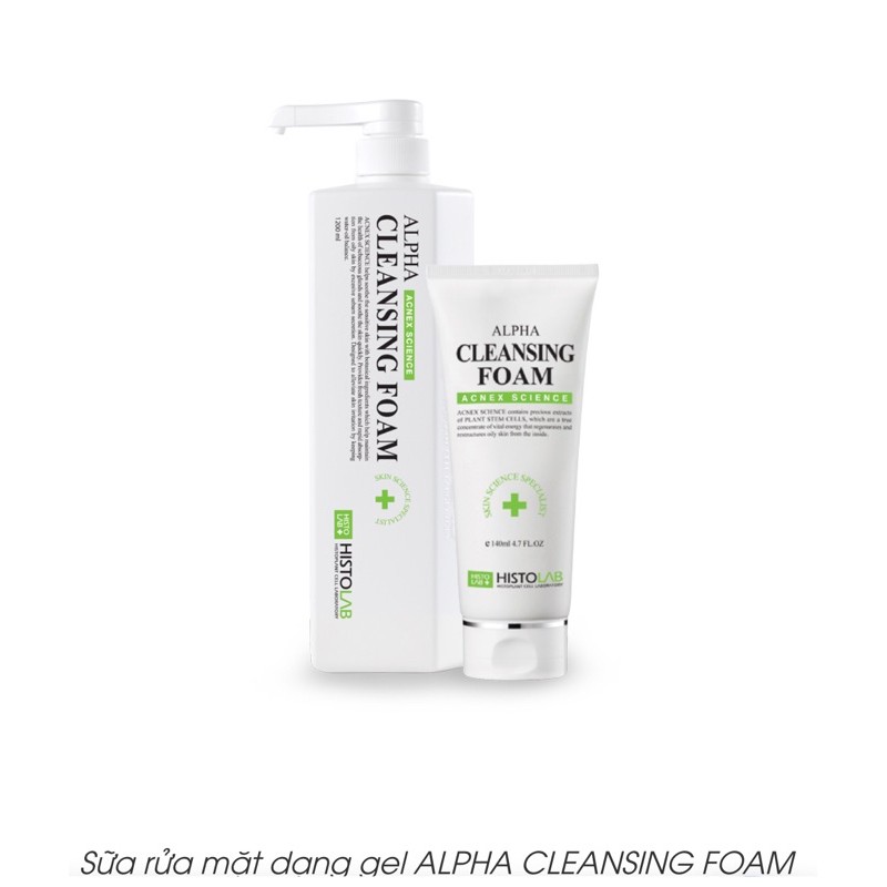 Alpha Cleansing Foam - Sữa rửa mặt cho da dầu, mụn