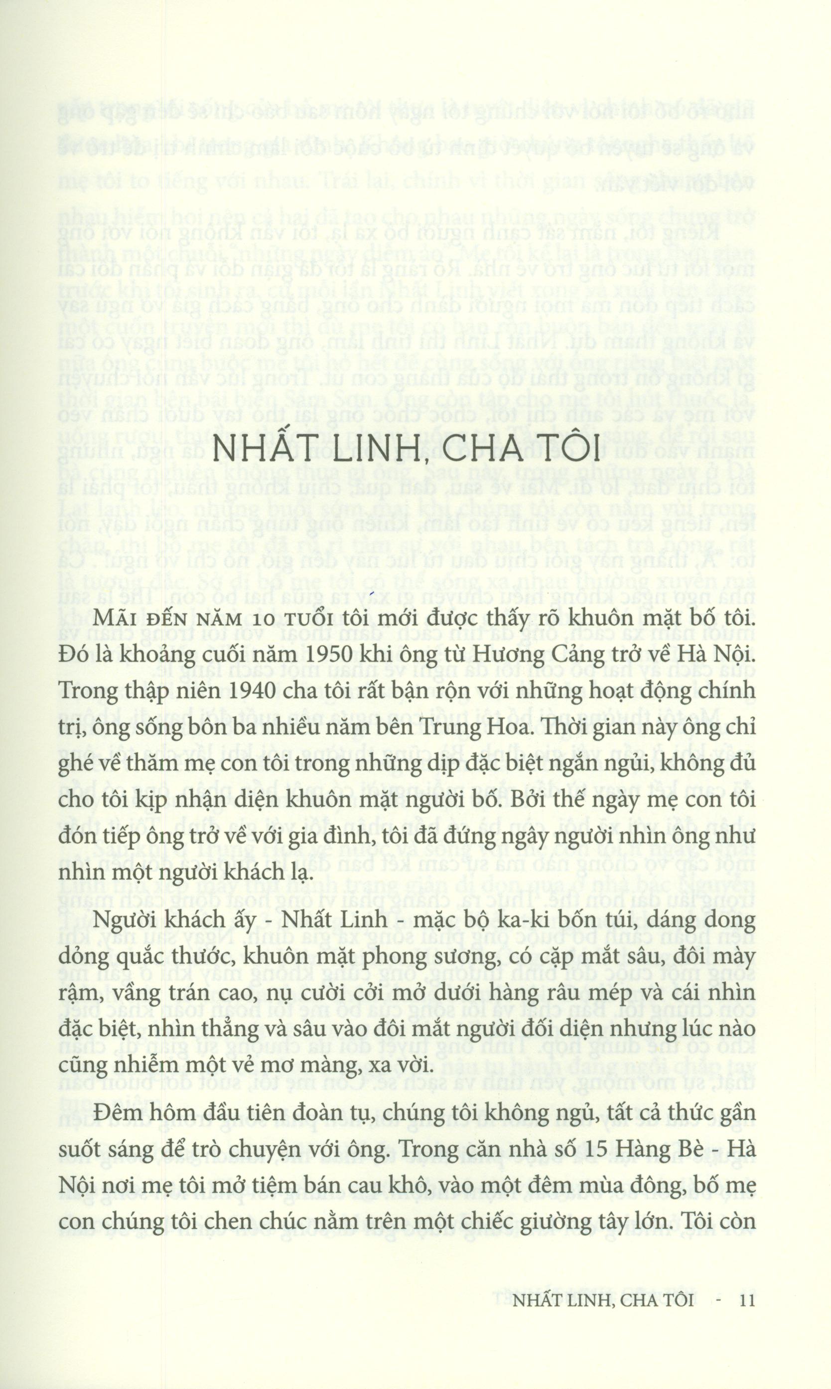 Nhất Linh Cha Tôi
