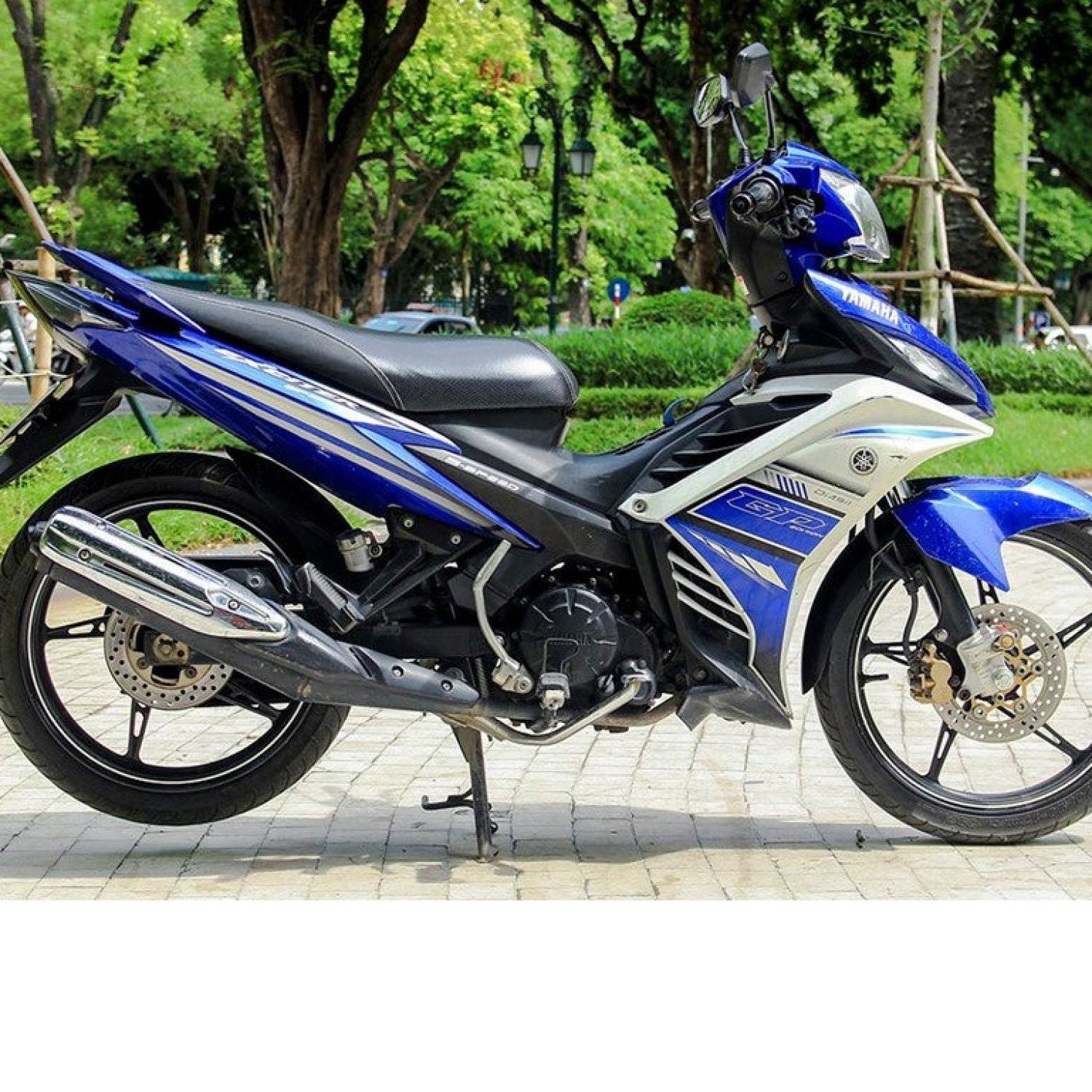 Tem rời exciter 135 zin 2012 trắng xanh gp