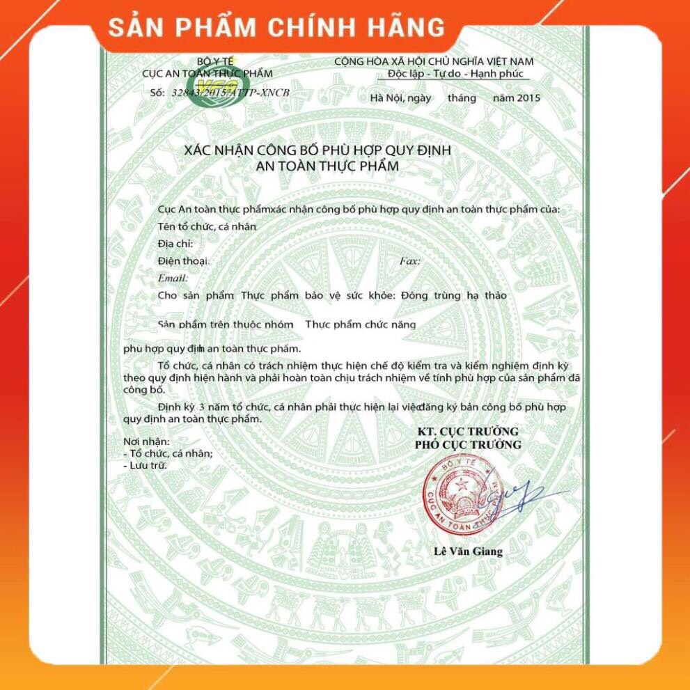 Nước Đông Trùng Hạ Thảo hộp 10 lọ