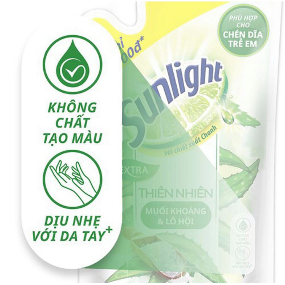Nước Rửa chén,Rửa bát Sunlight thiên nhiên túi 750ml