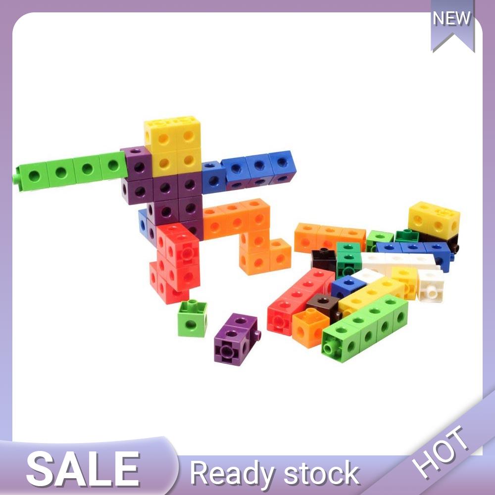 Ready Maths Link Cubes Interlocking Snap Cubes Counting Snap Blocks Toy Gift Hot Sale