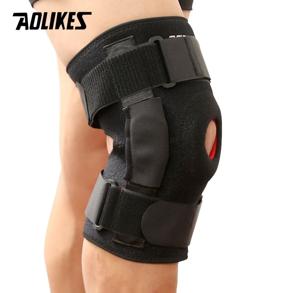 Đai bó bảo vệ đầu gối cao cấp AOLIKES A-7907 thanh hợp kim nhôm trợ lực dây chằng khớp gối Sport Knee Protector